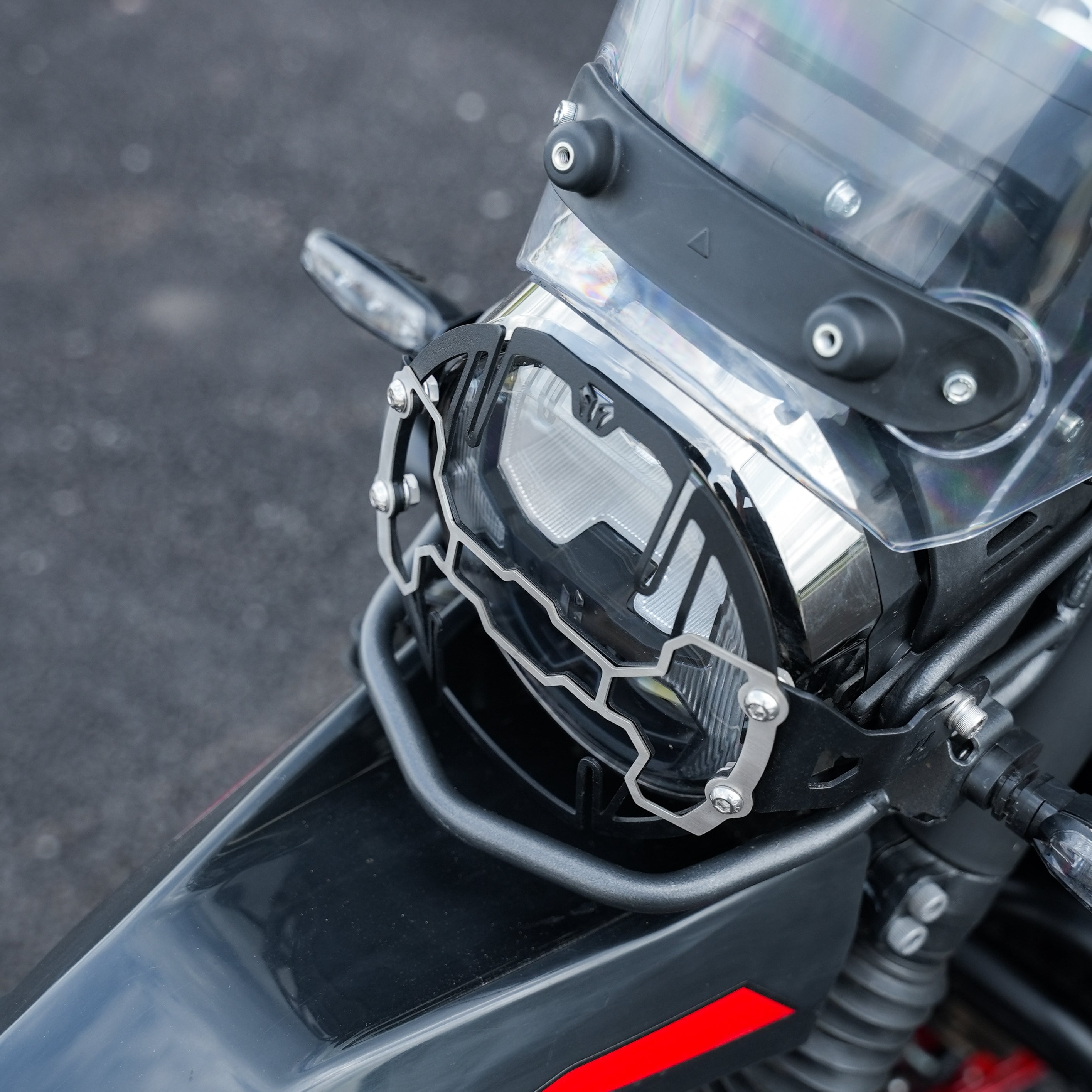 MotoTorque Headlight Guard (MS & SS Combination) for Hero Xpulse 210 — Headlight Protection