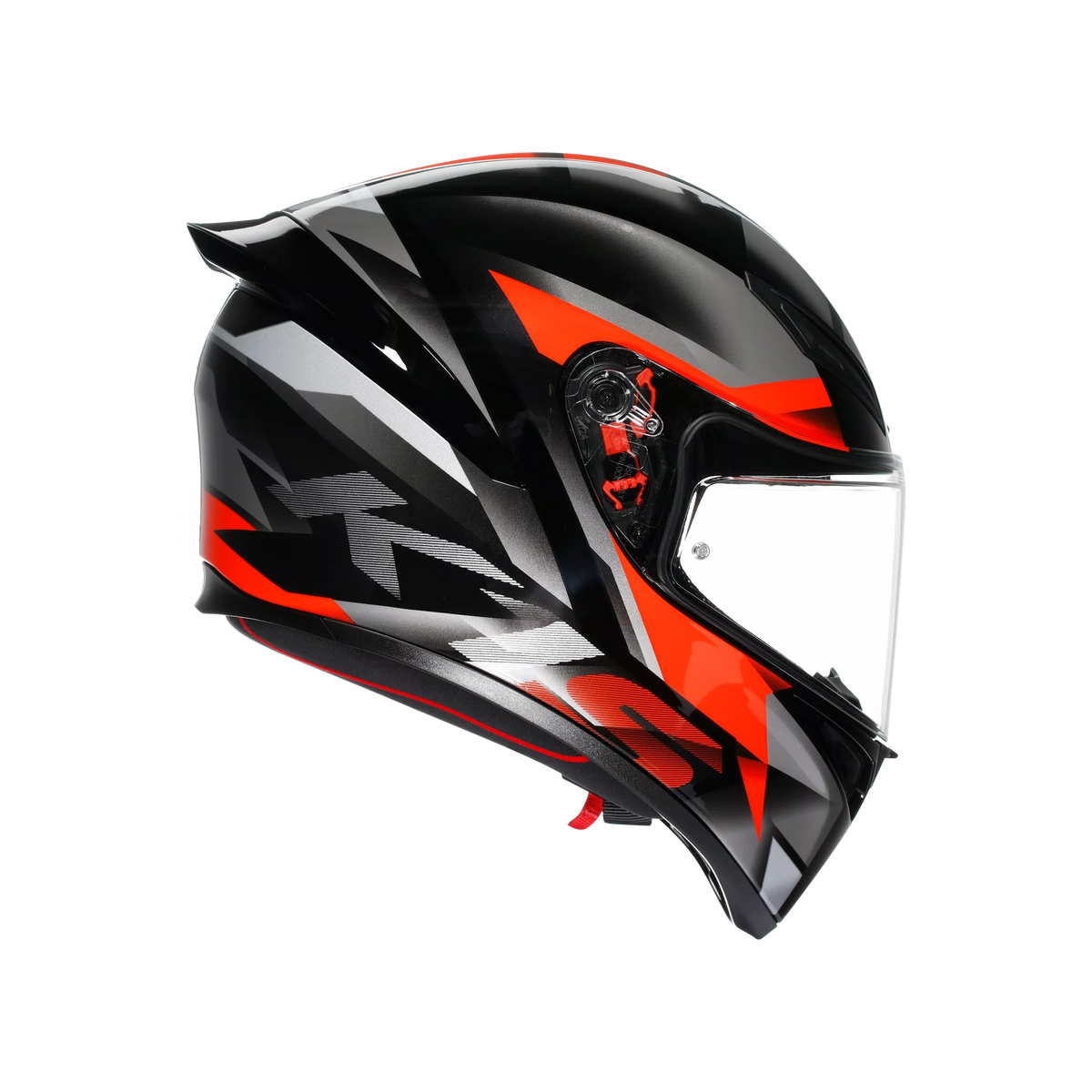 AGV K1 S Fastlap Black/Grey/Red full face helmet - view 3