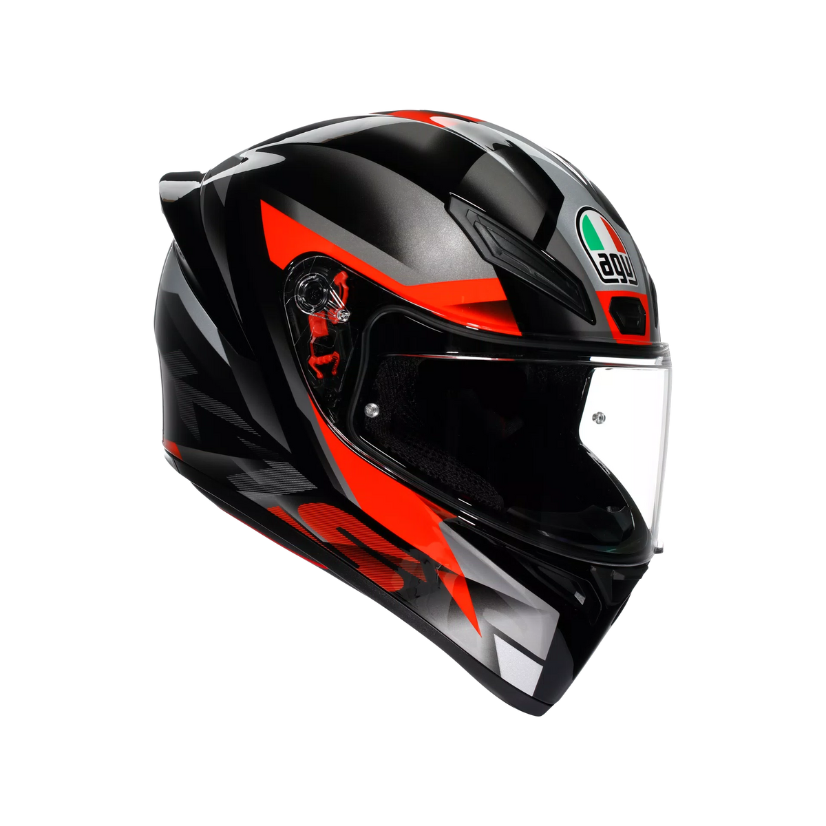 AGV K1 S Fastlap Black/Grey/Red full face helmet - view 1
