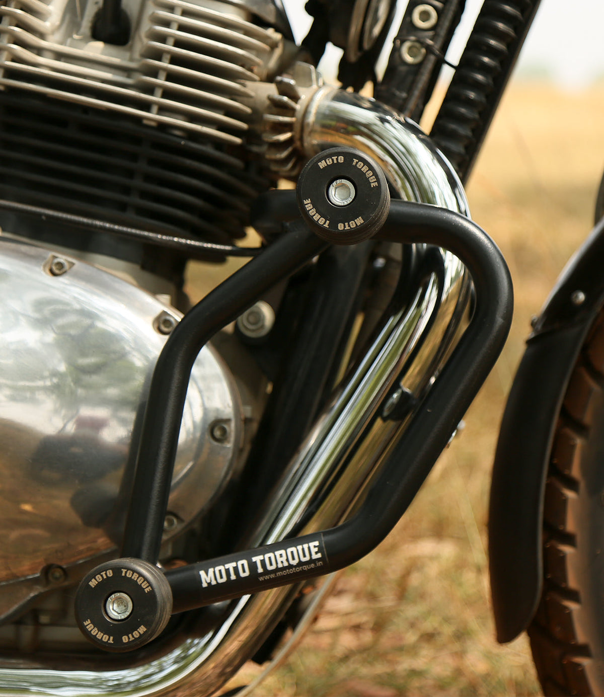 MotoTorque Crash Guard V1.0 for Royal Enfield Interceptor 650 — Frame & Engine Protection