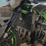 MotoTorque Radiator Guard for Kawasaki Z900 - fitted