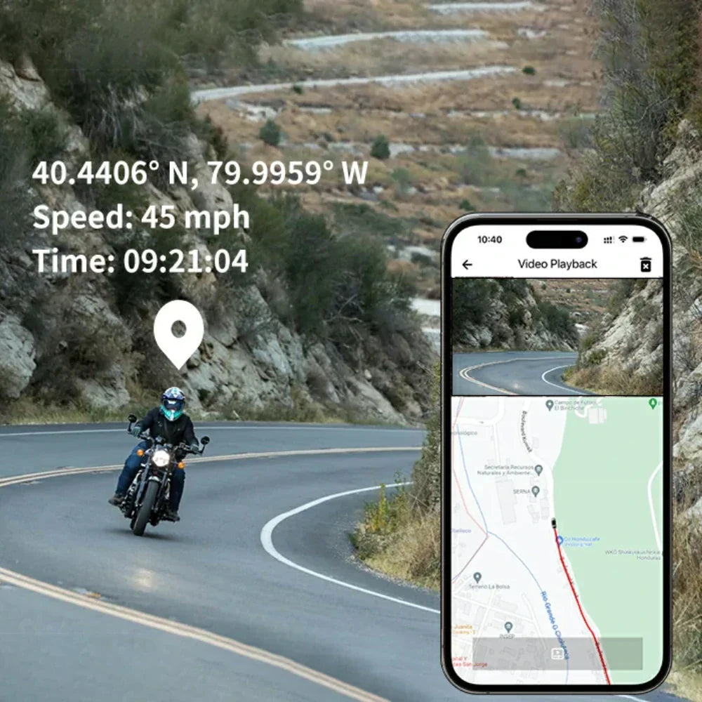Aoocci C4 motorcycle dash cam