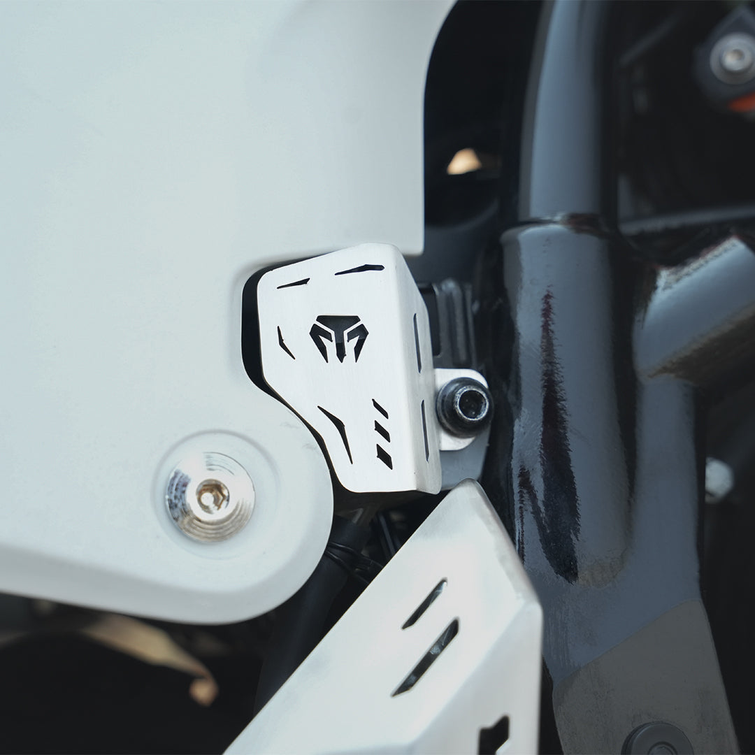 MotoTorque Reservoir Oil Guard (Stainless Steel) for KTM 390 Adventure (2025) — Clutch Reservoir Protection