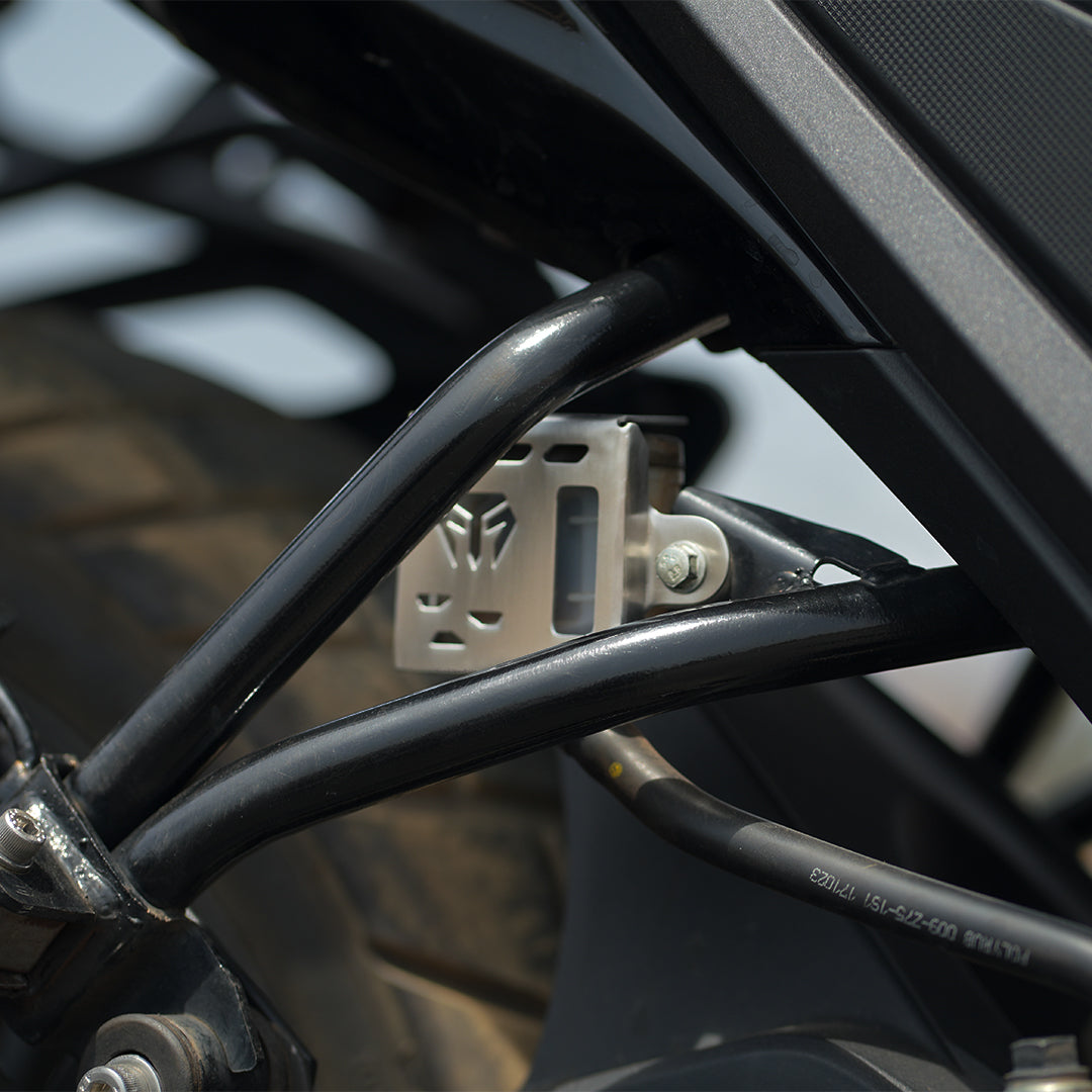 MotoTorque Reservoir Oil Guard (Stainless Steel) for Honda CB200X — Brake Reservoir Protection