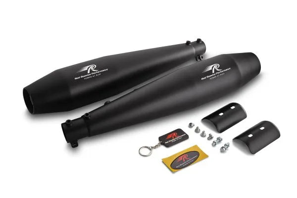 RED ROOSTER Performance Stellar- Black Exhausts for Intercepter