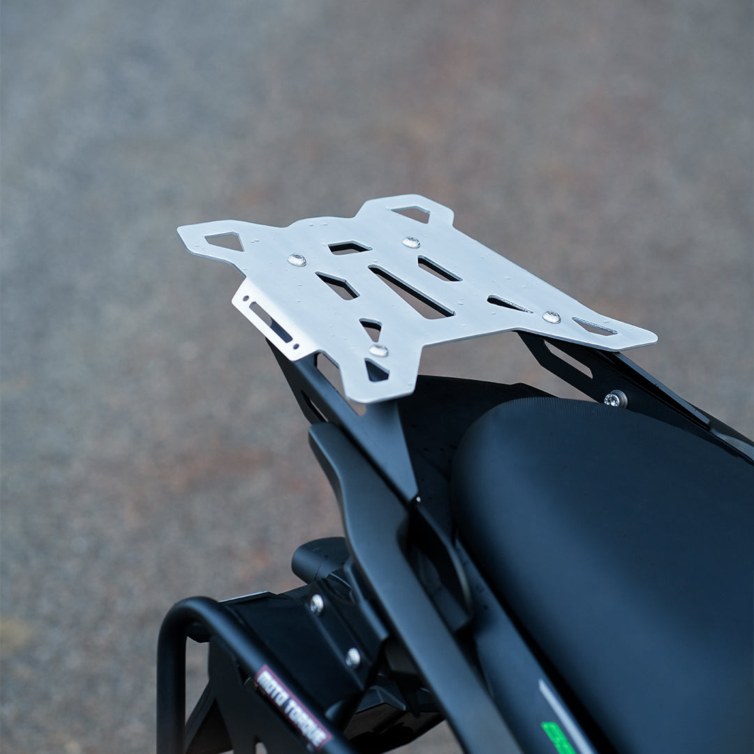 MotoTorque Top Plate Aluminum for Kawasaki Versys 650 - fitted