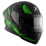 axor apex hunter dull black neon green helmet 1