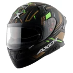 axor apex tiki dull black gold helmet 1