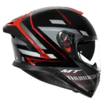 mt thunder3 pro damer gloss red & black helmet 1