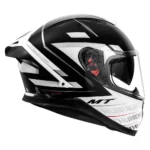 mt thunder3 pro damer gloss white helmet 1