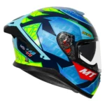 mt thunder3 pro diogo moreira blue & green helmet 1